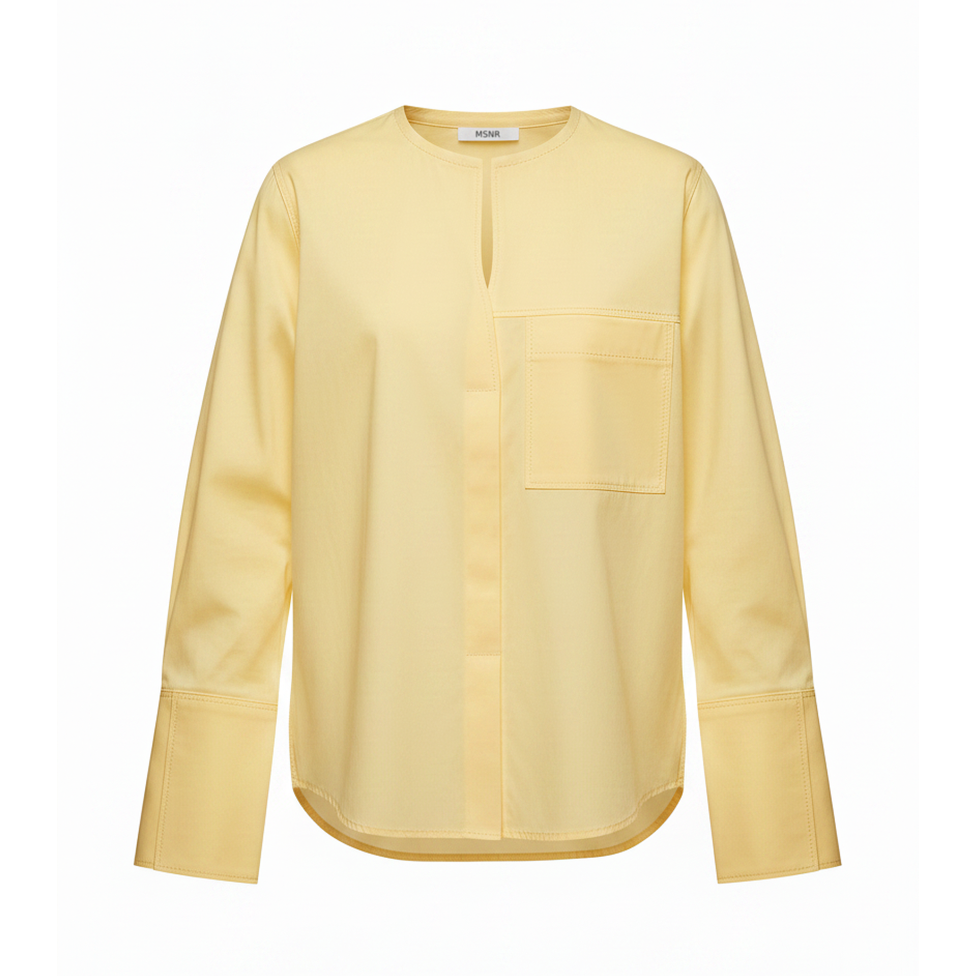 Yellow shirt on a white background