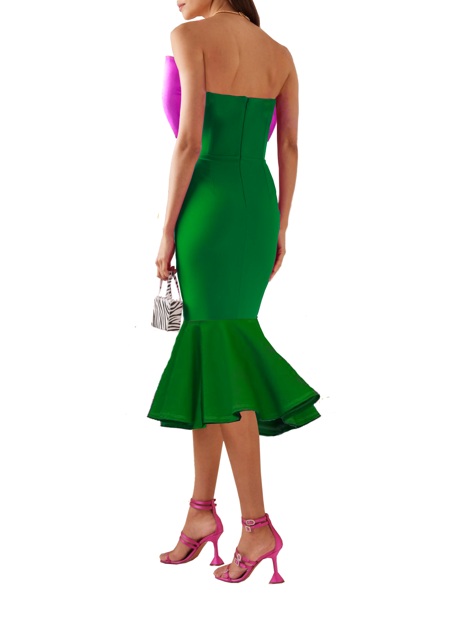 Model wearing a Maison Aria Dress