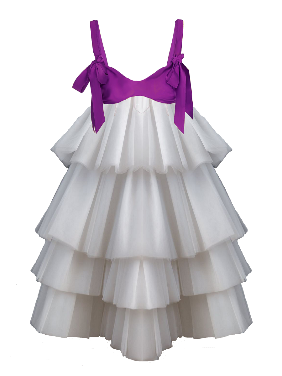 Seraphina Cloud Tiered Dress