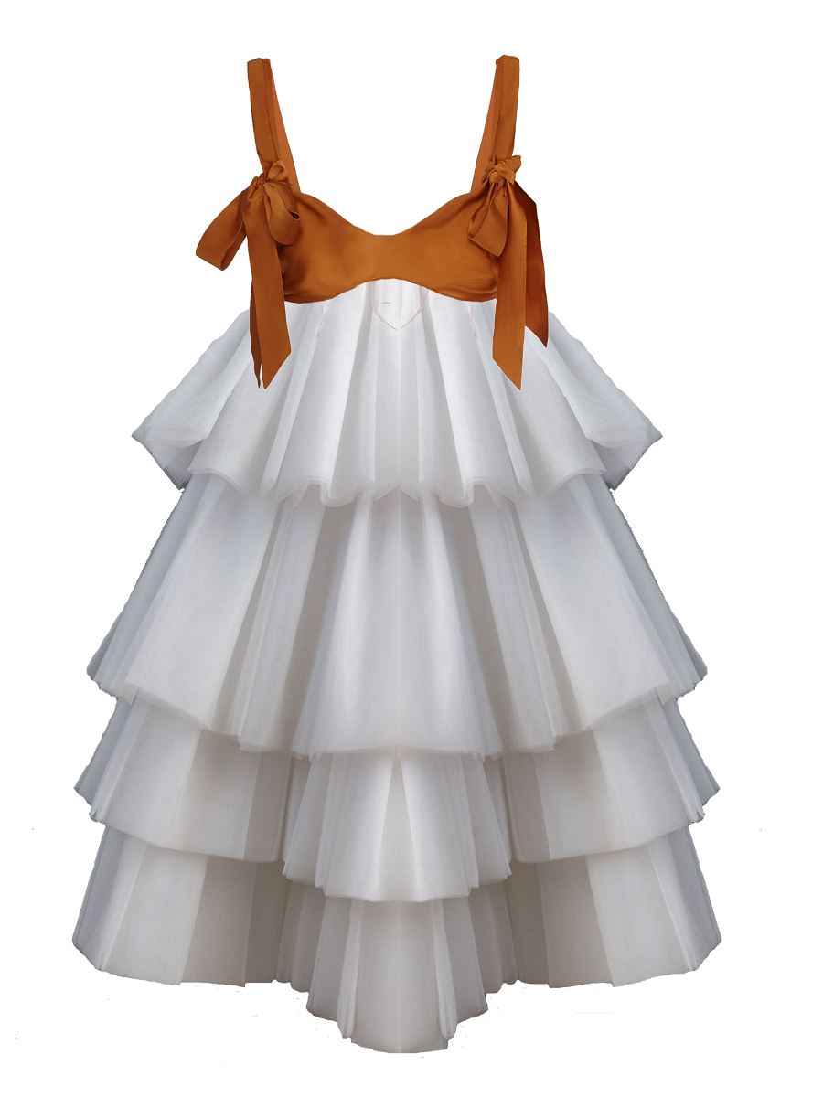 Seraphina Cloud Tiered Dress