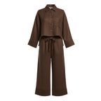 Tara Linen Boxy Shirt & Culotte Set