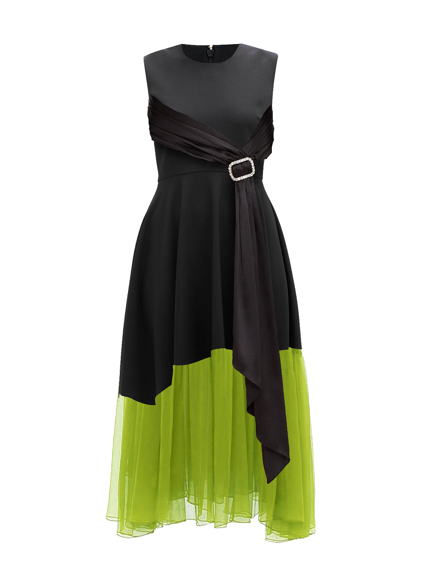 Model wearing a Maison Aria Dress