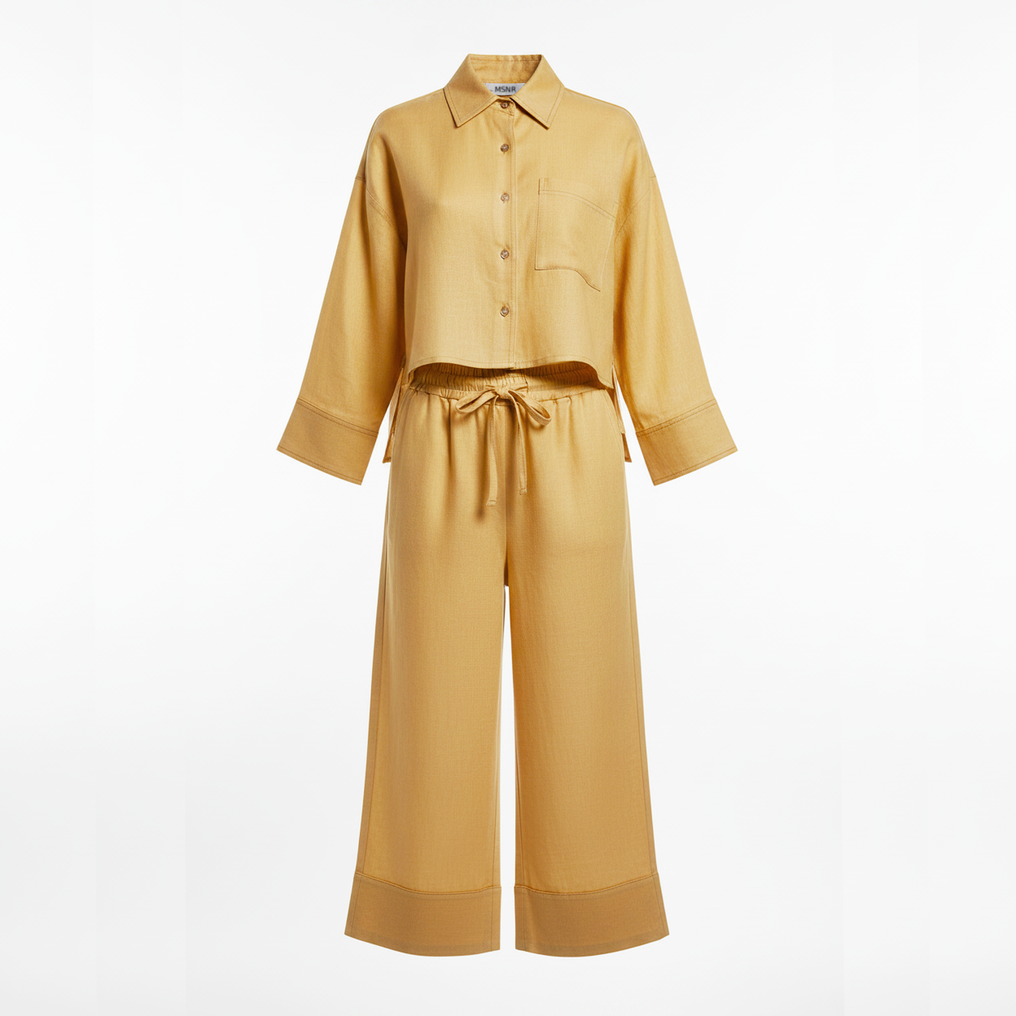Tara Linen Boxy Shirt & Culotte Set