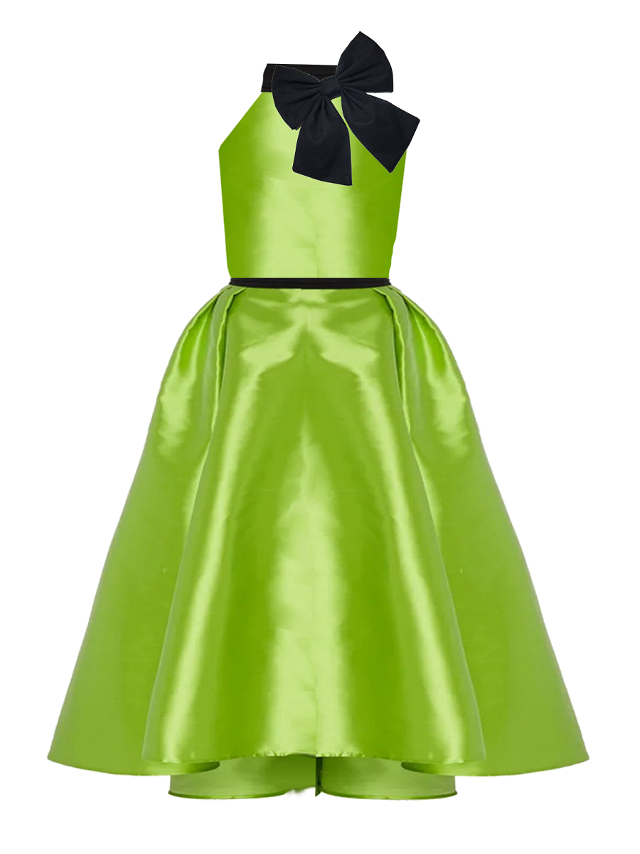 Valentina Magenta Bow Couture Dress