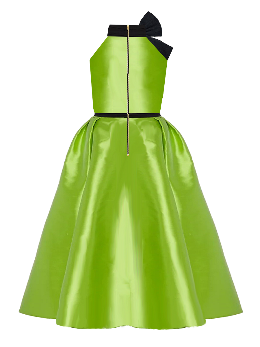 Valentina Magenta Bow Couture Dress