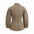 Brown jacket on a white background