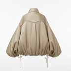 Lolo Balloon Sleeve Ruffle Crop Blouse