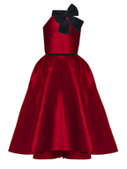 Valentina Magenta Bow Couture Dress