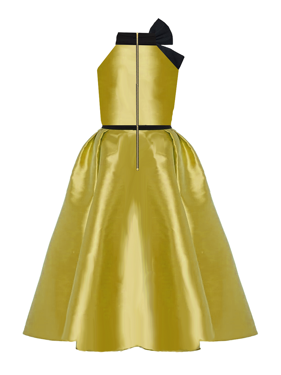 Valentina Magenta Bow Couture Dress