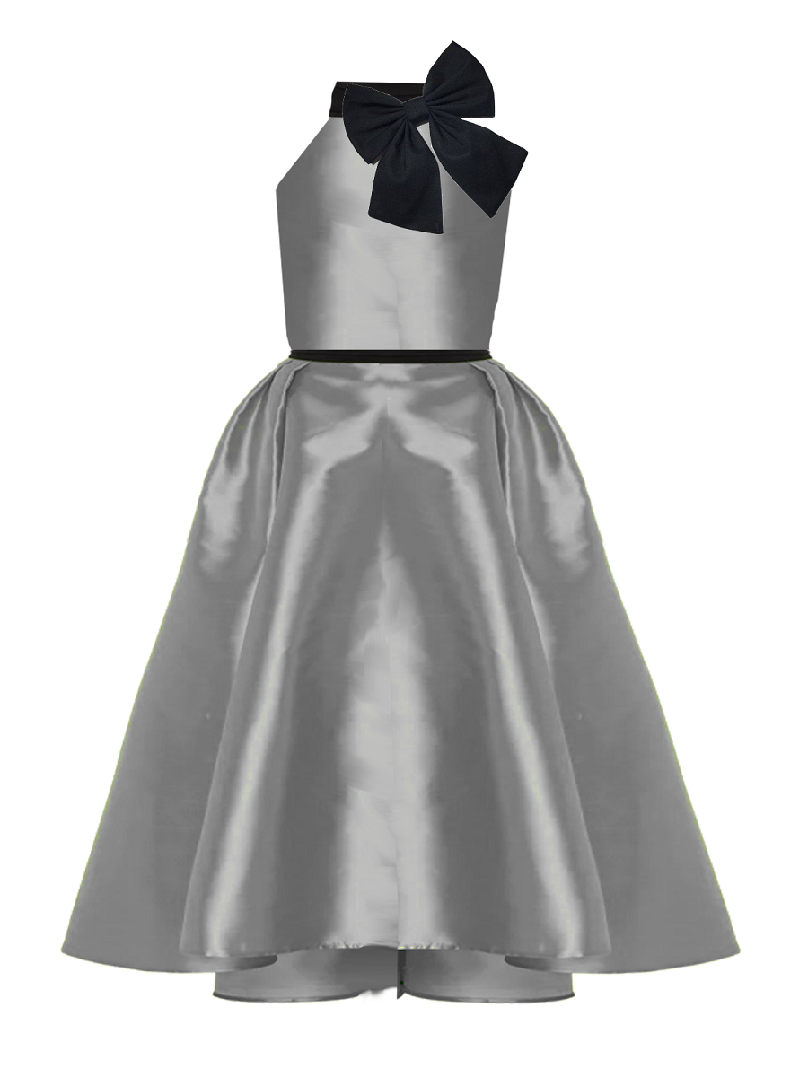 Valentina Magenta Bow Couture Dress