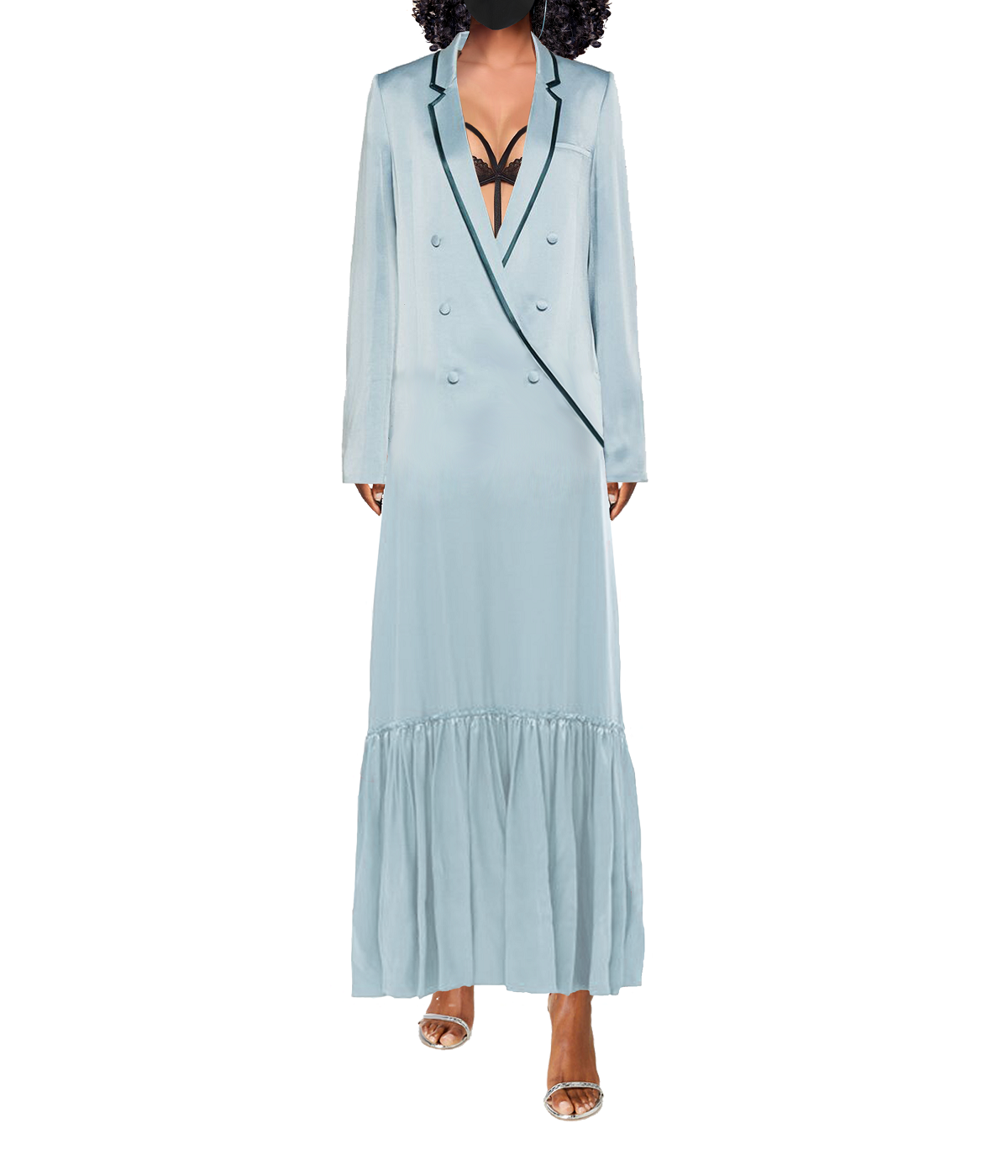 Model wearing a Maison Aria Dress