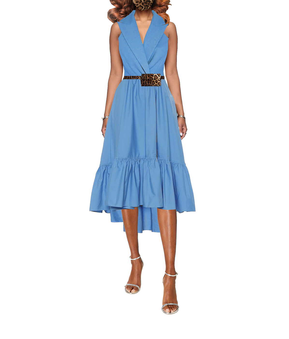 Model wearing a Maison Aria Dress