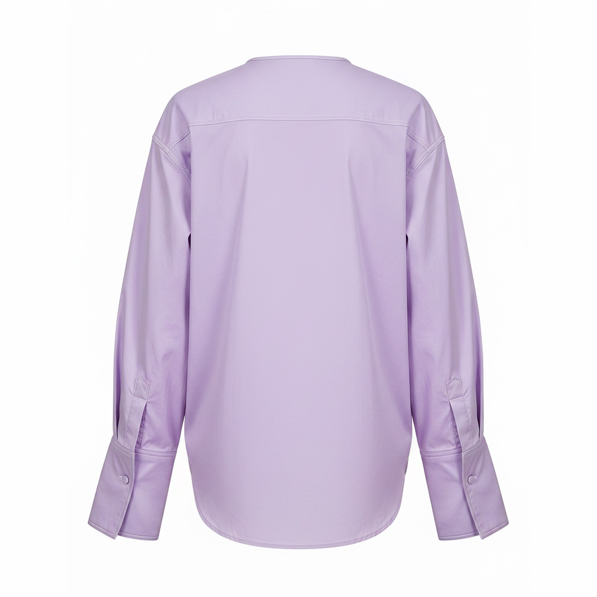 Lavender shirt on a white background