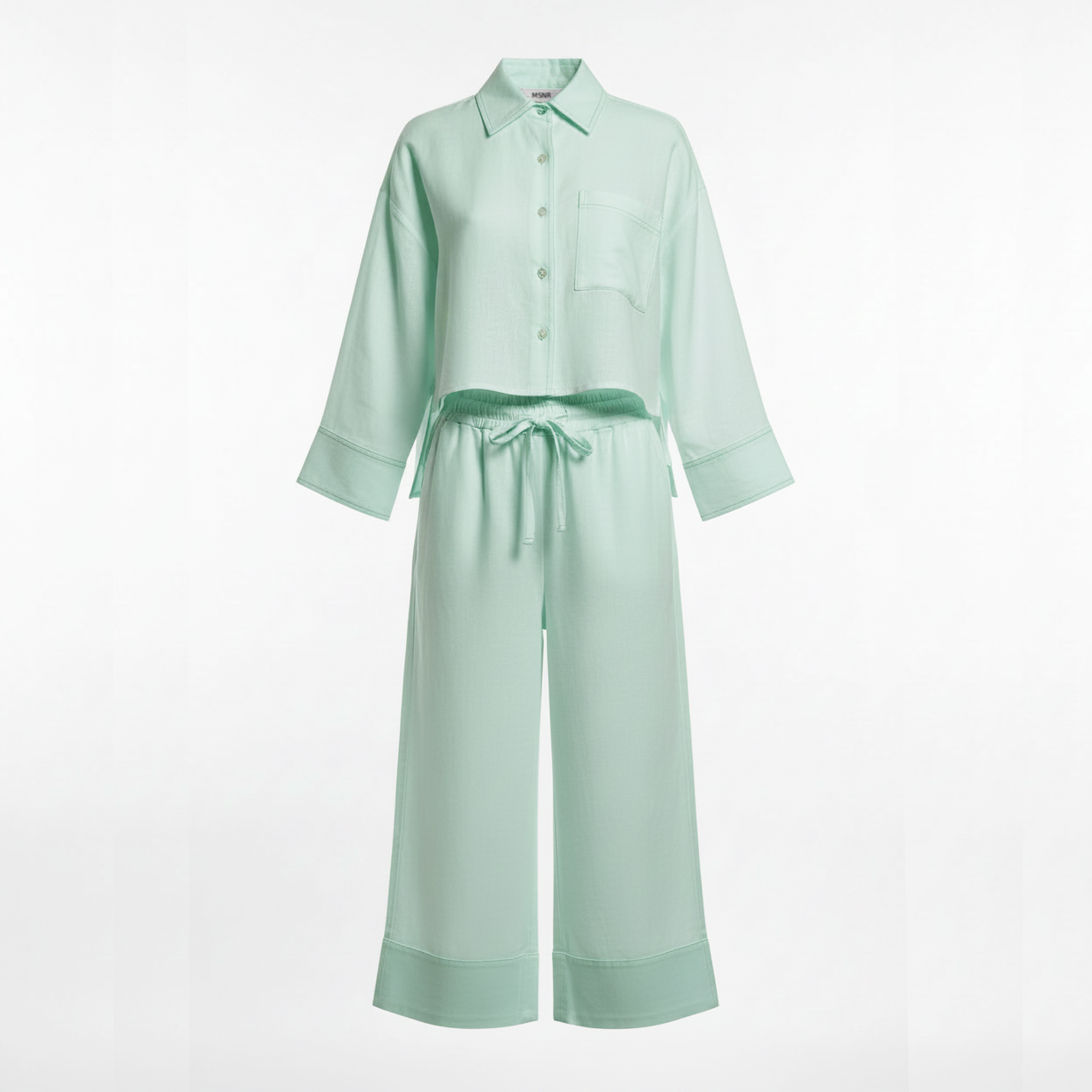 Tara Linen Boxy Shirt & Culotte Set