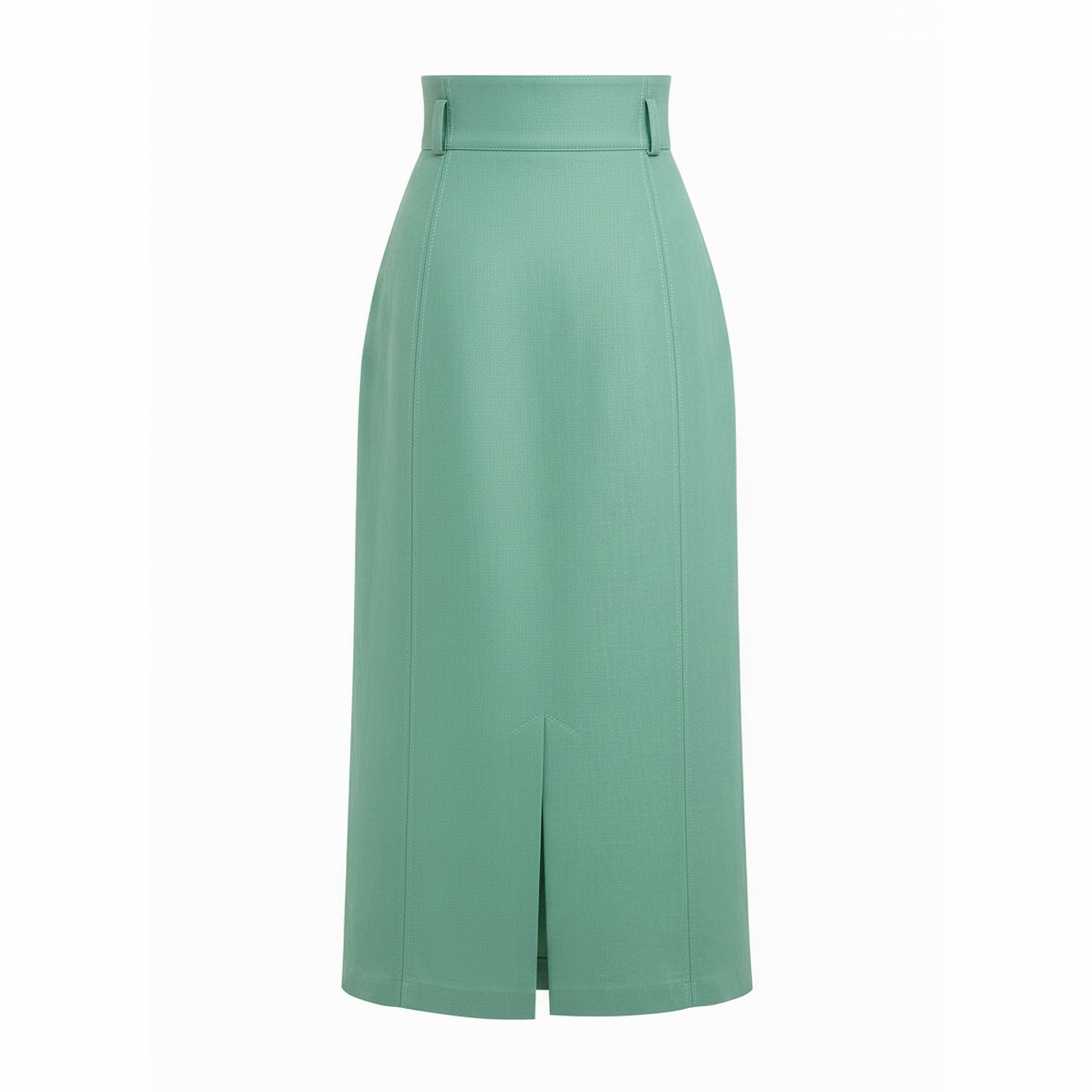Green skirt on a white background
