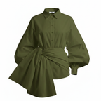 Nia Bloom Wrap Knot Blouse