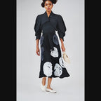 Hana 3D Embellished Midi Skirt