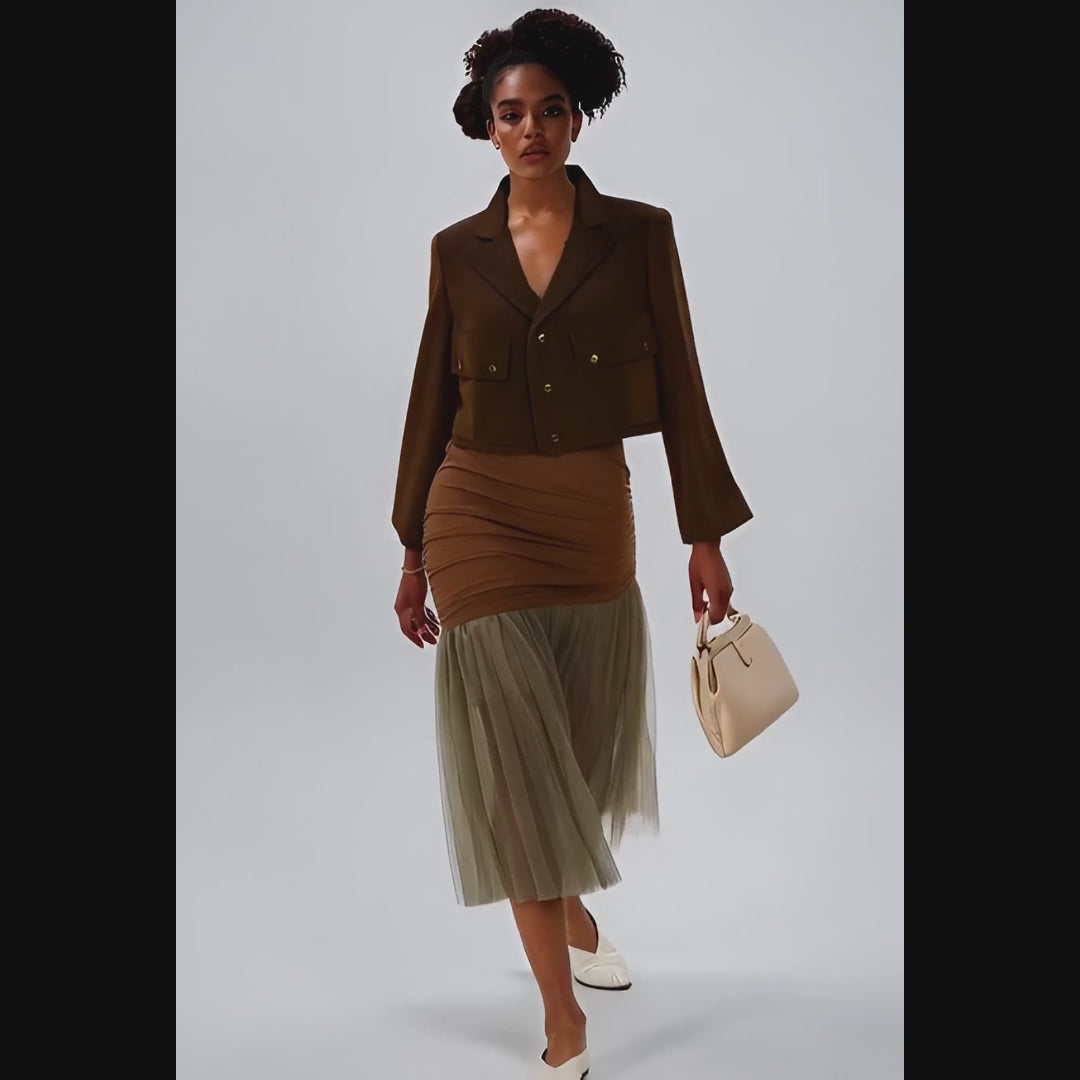 Ayo Cropped Tailored Jacket