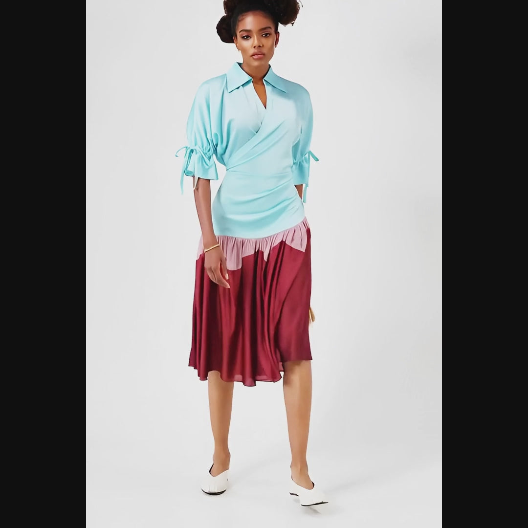 NALIA Faux Wrap Dress