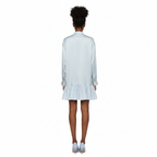 Rosebud Satin Shirt Dress