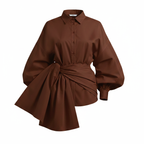 Nia Bloom Wrap Knot Blouse