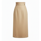 Beige skirt on a white background