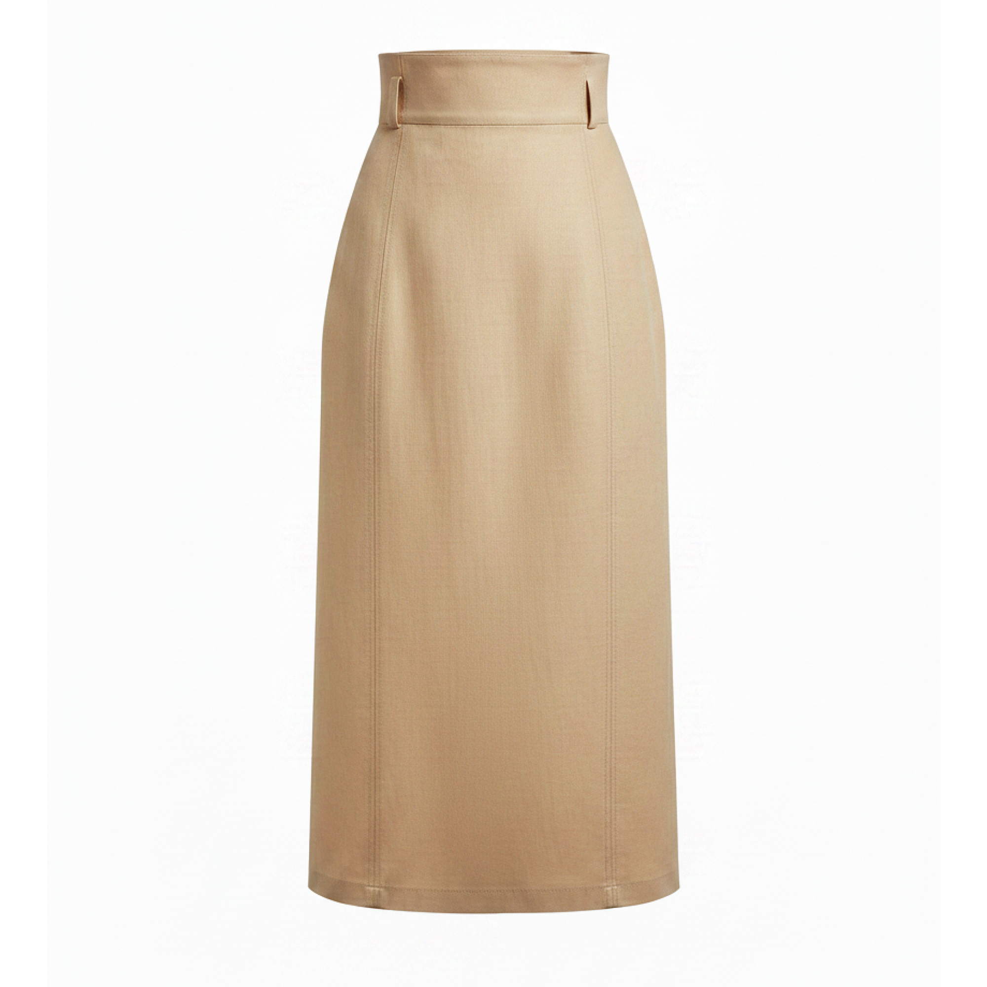 Beige skirt on a white background
