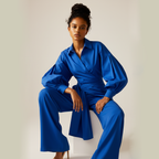 Nia Bloom Wrap Knot Blouse