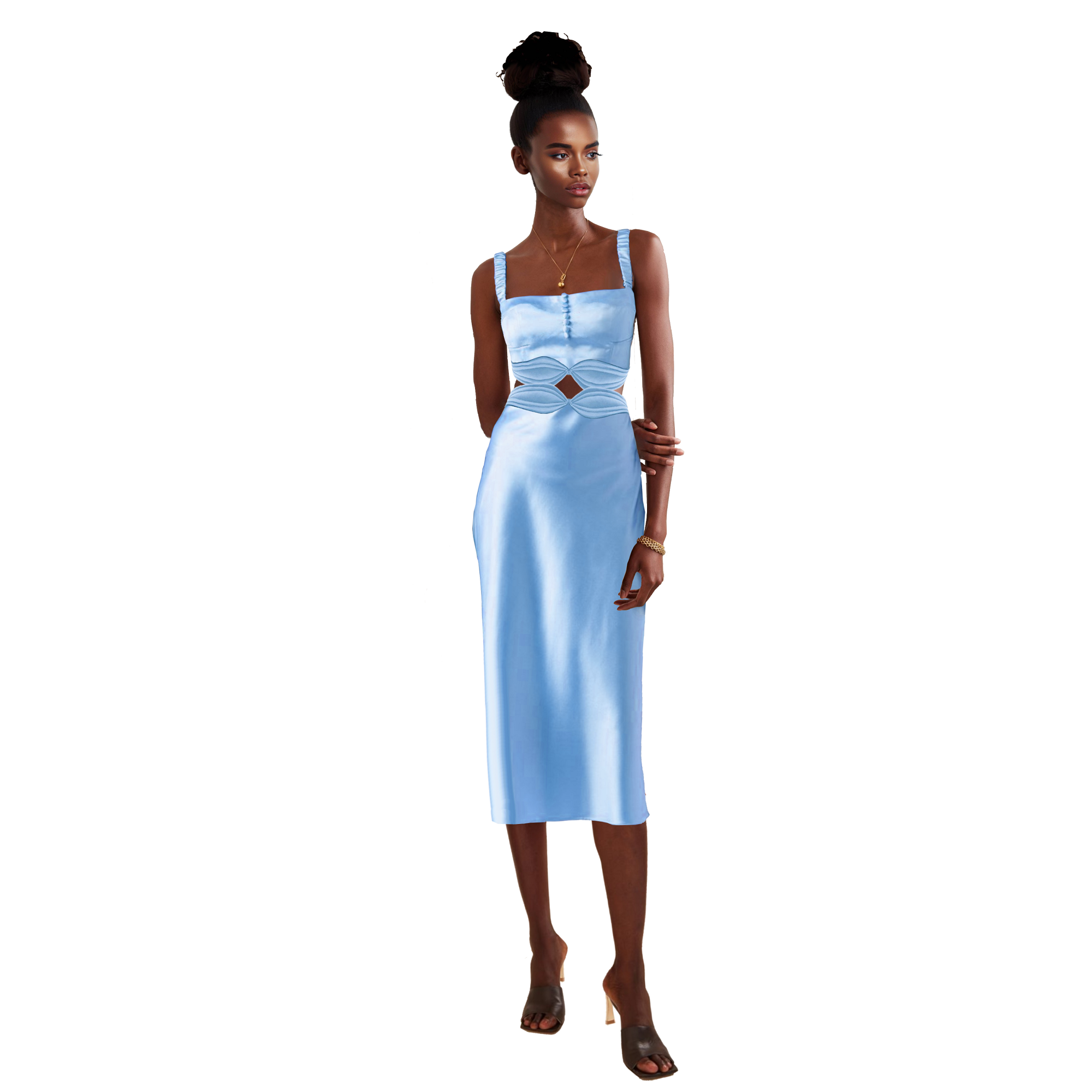 The Selima Silk Slip Dress