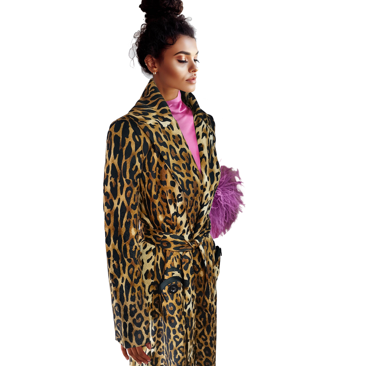 Uju Leopard Print Coat