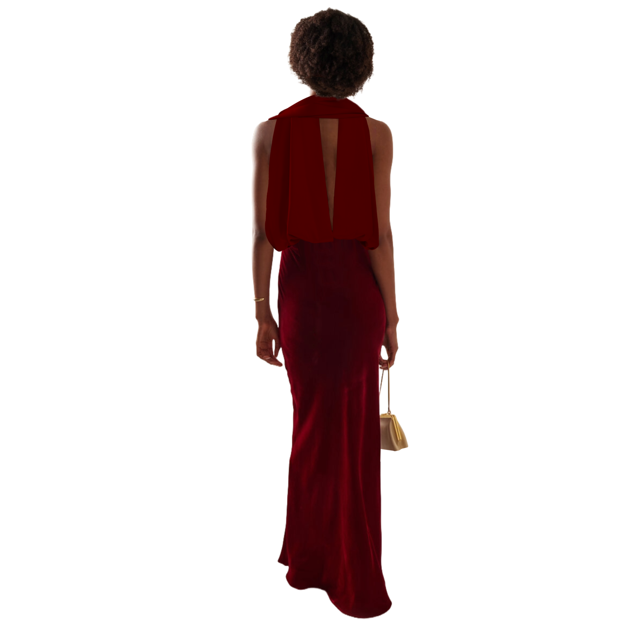 Model wearing a Maison Aria Dress