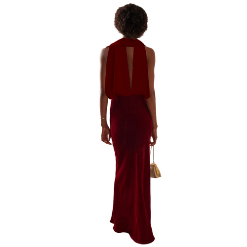 Model wearing a Maison Aria Dress
