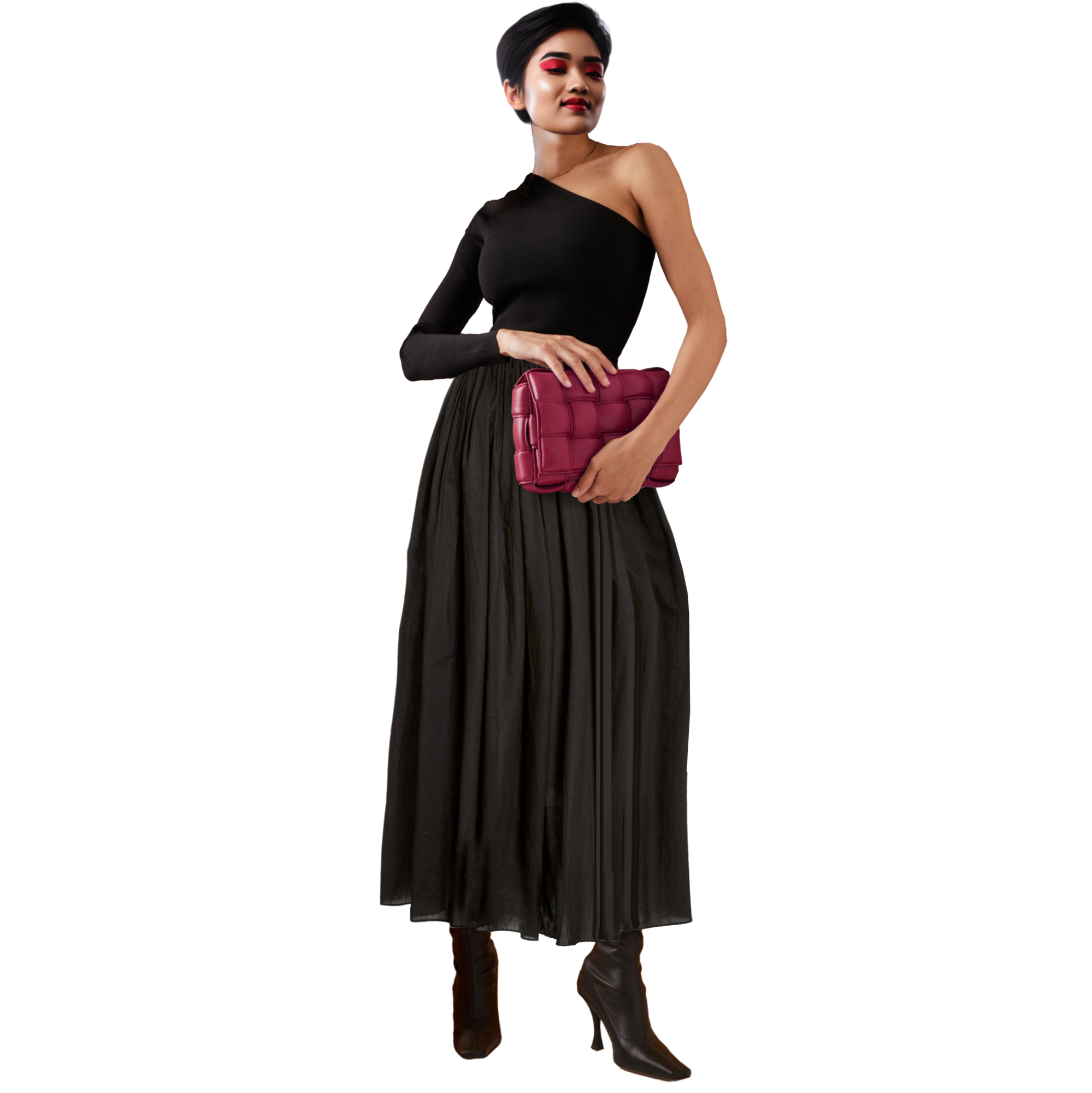 Model wearing a Maison Aria Dress