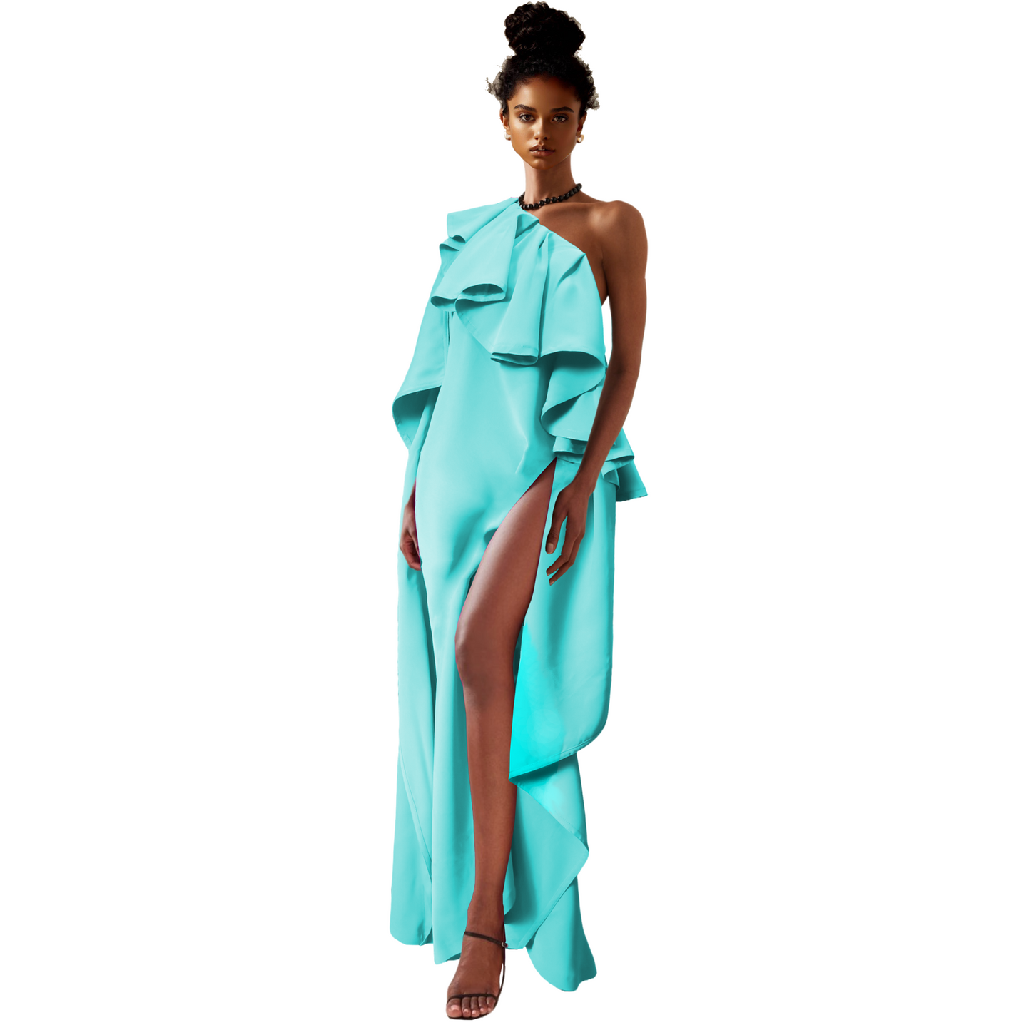 Goddess Draped Maxi Caftan Dress