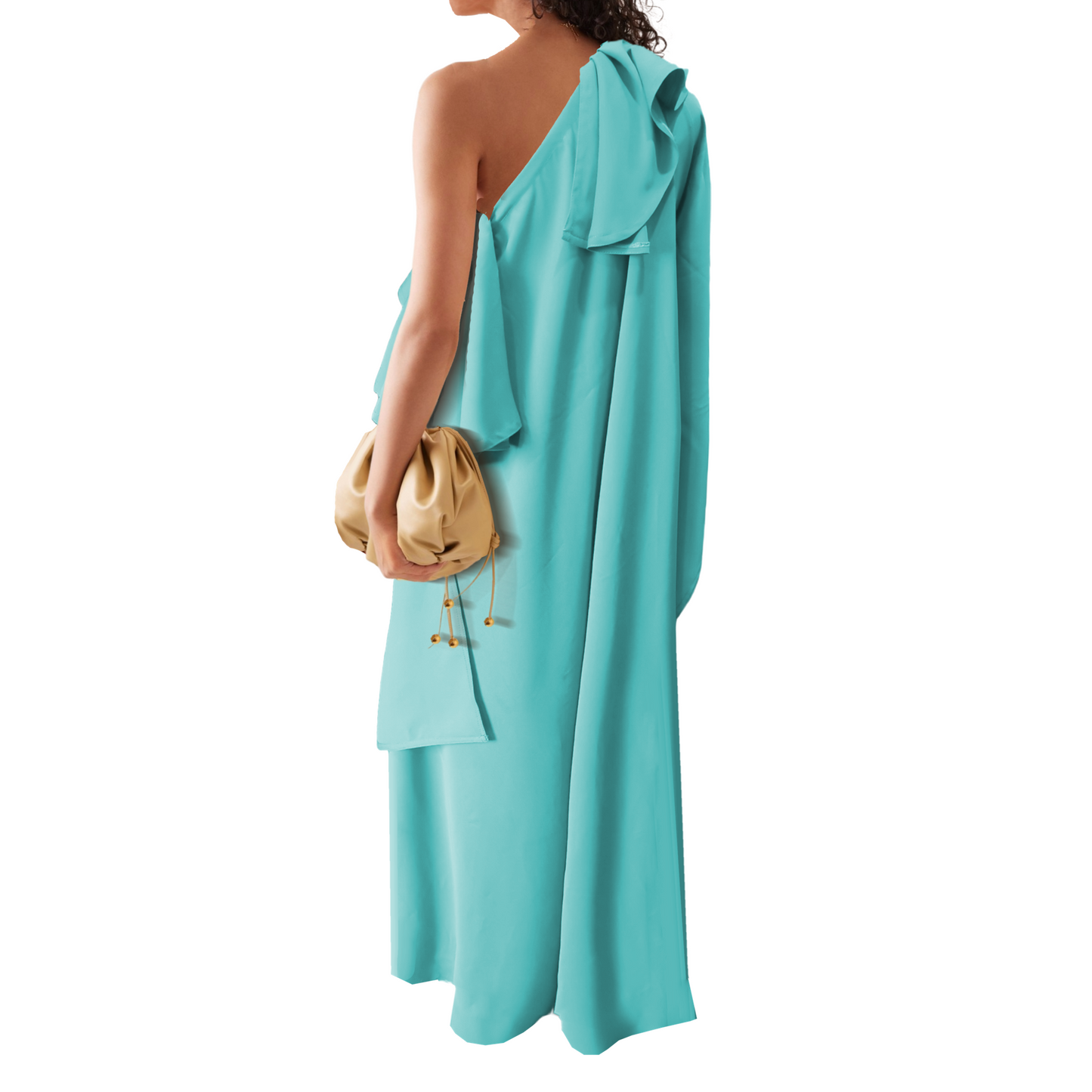 Goddess Draped Maxi Caftan Dress