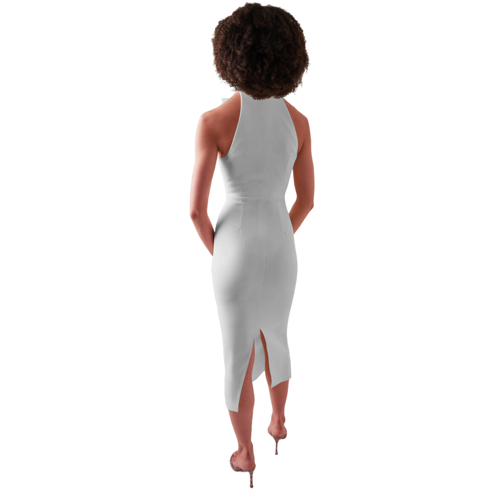 Nene Silk Crepe Sheath Dress