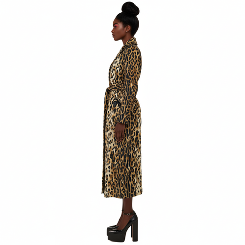 Uju Leopard Print Coat