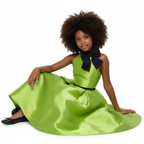 Valentina Magenta Bow Couture Dress