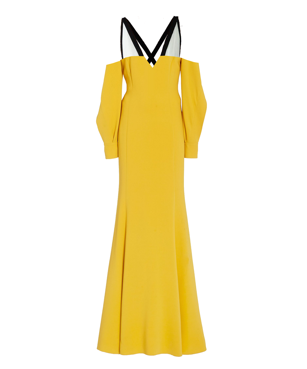 Somerset Maxi Crepe and Silk Dress