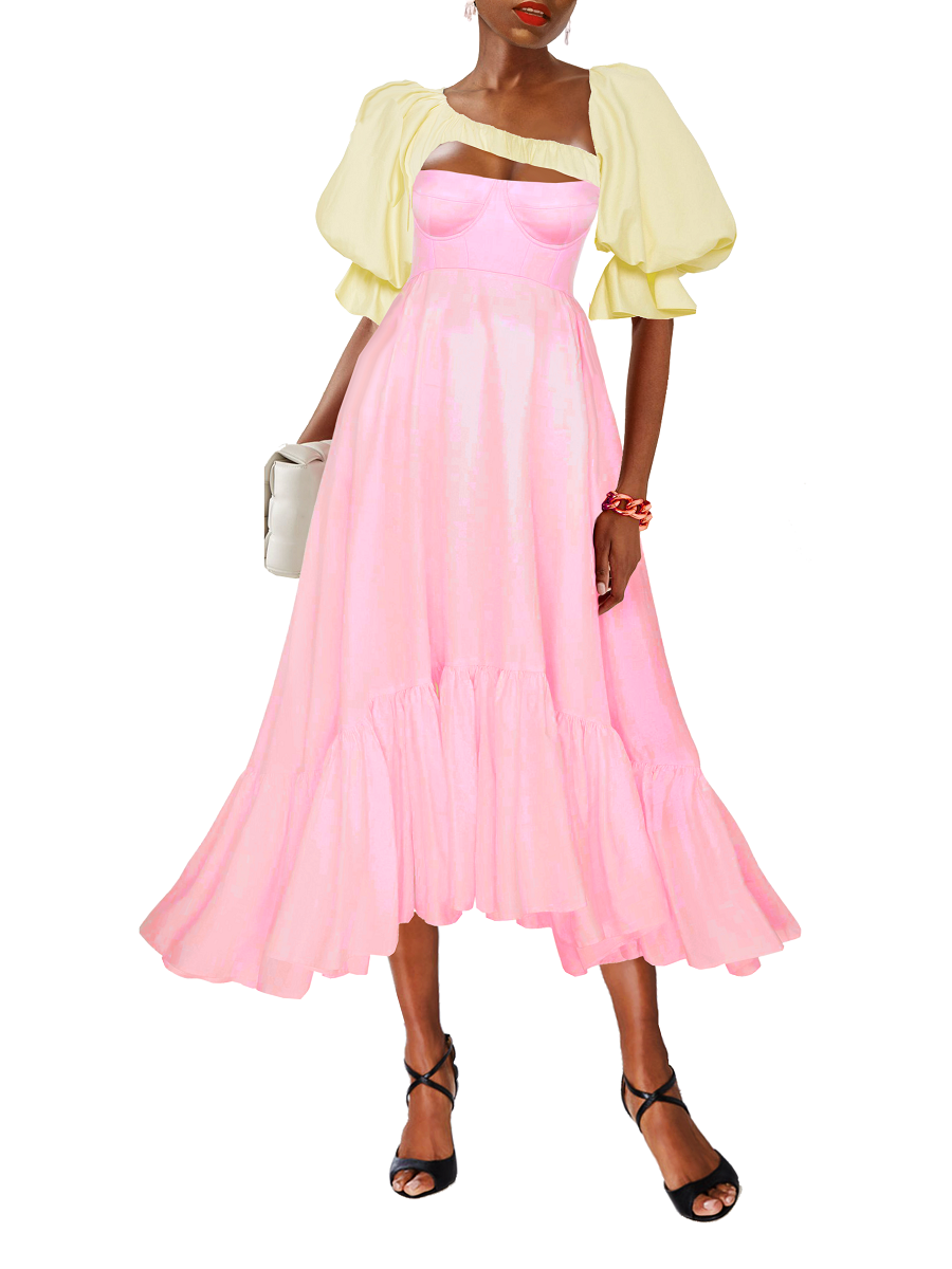 Spring Fling Maxi Flared Dress