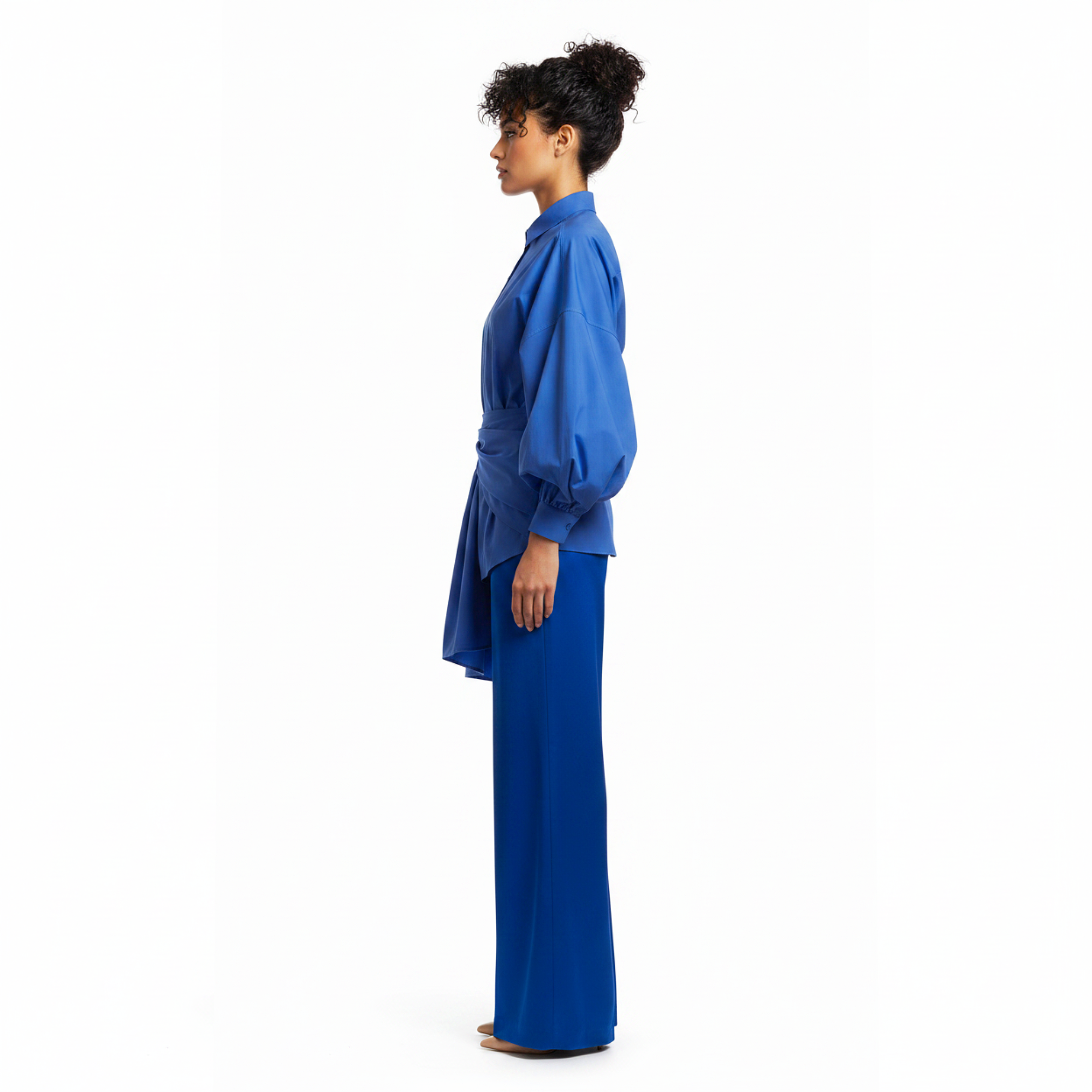 Nia Bloom Wrap Knot Blouse