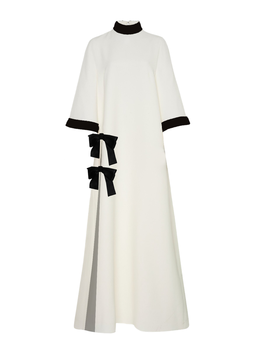 Sia Maxi Crepe Caftan Dress