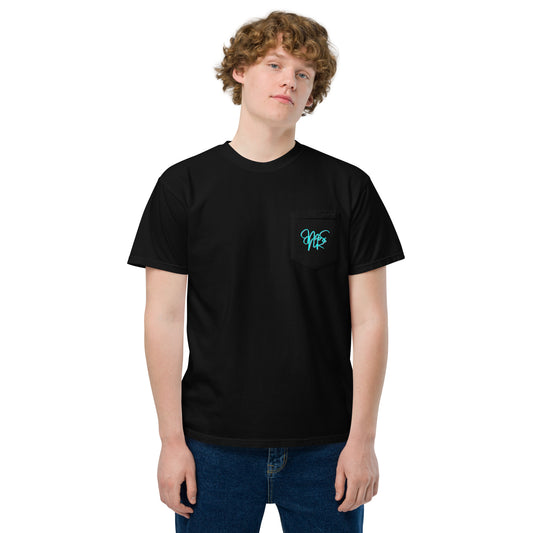 MSNR Signature T-shirt à poche teint en pièce unisexe