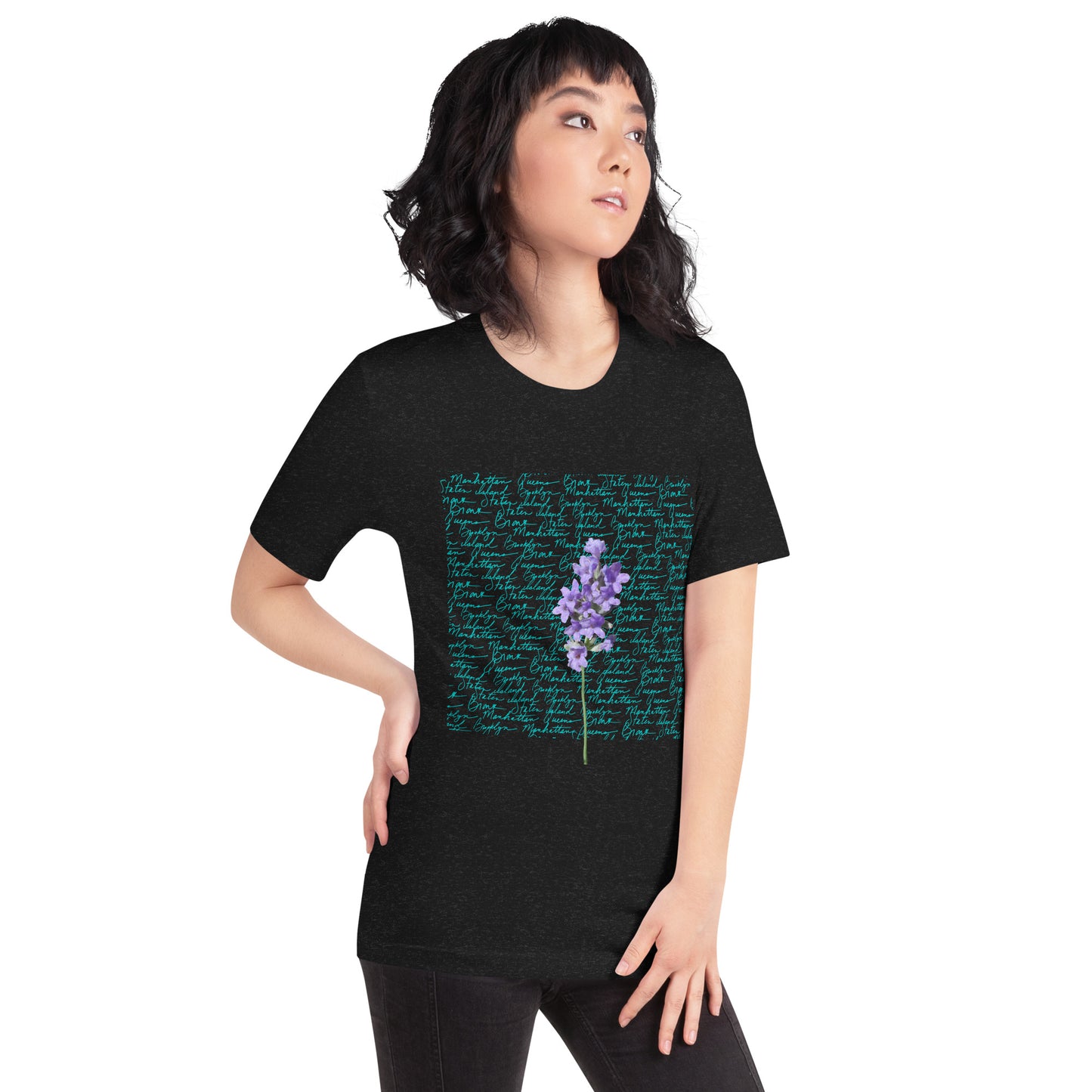 T-shirt unisexe imprimé jacinthe