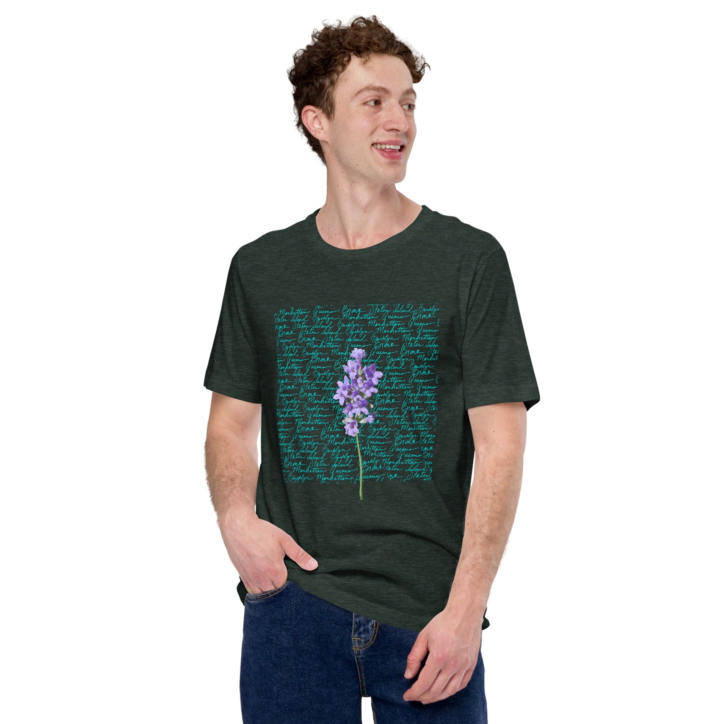 T-shirt unisexe imprimé jacinthe