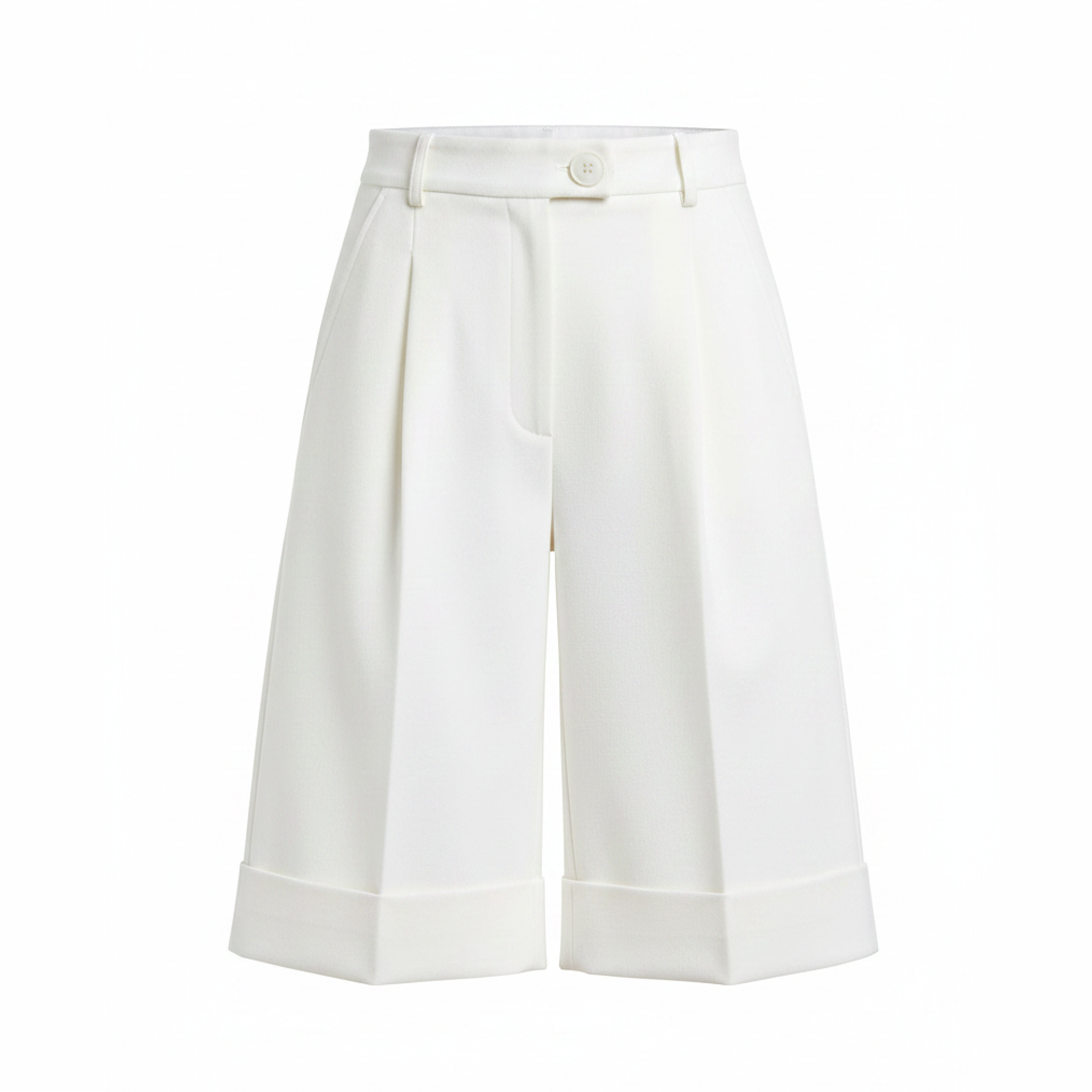 White shorts on a white background