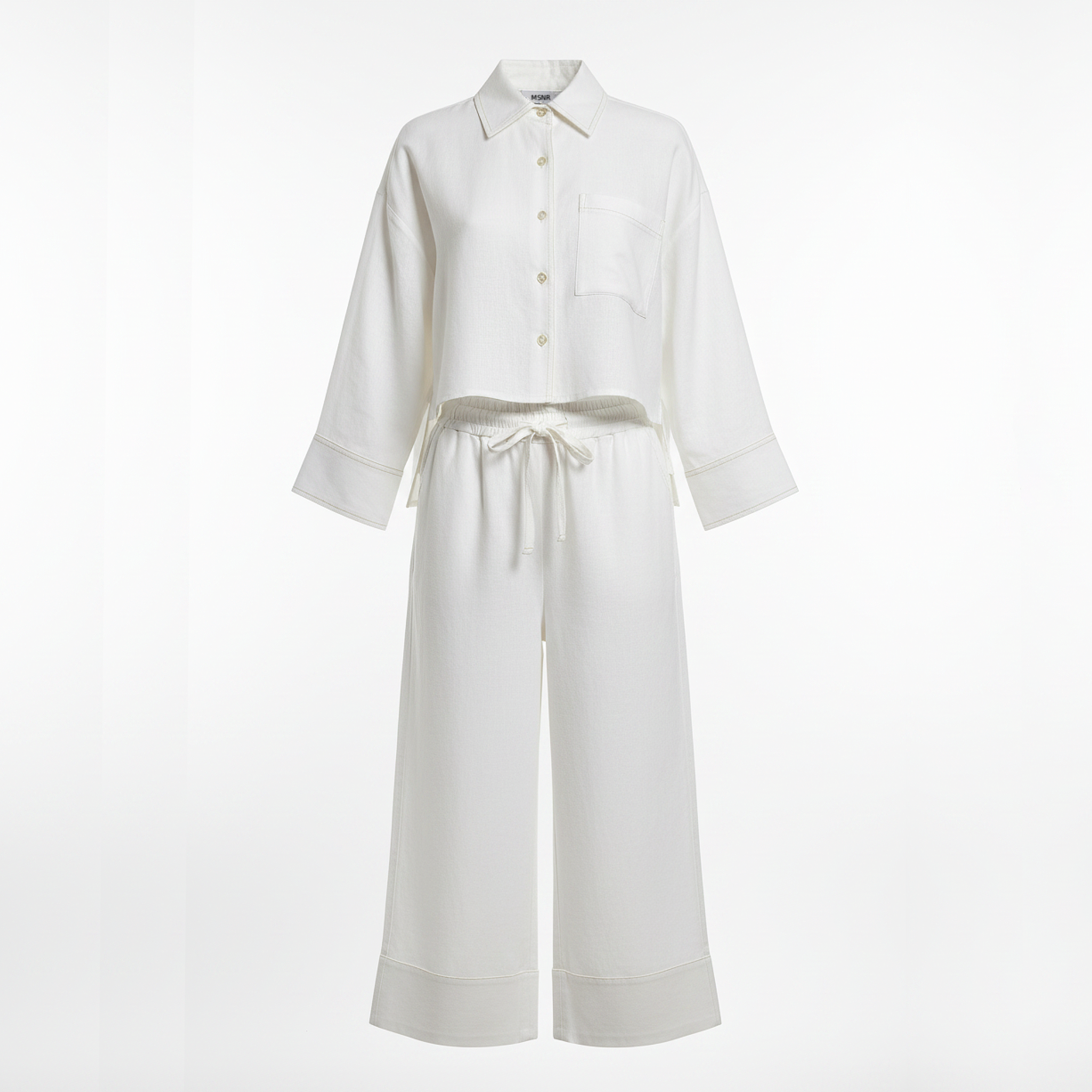 Tara Linen Boxy Shirt & Culotte Set