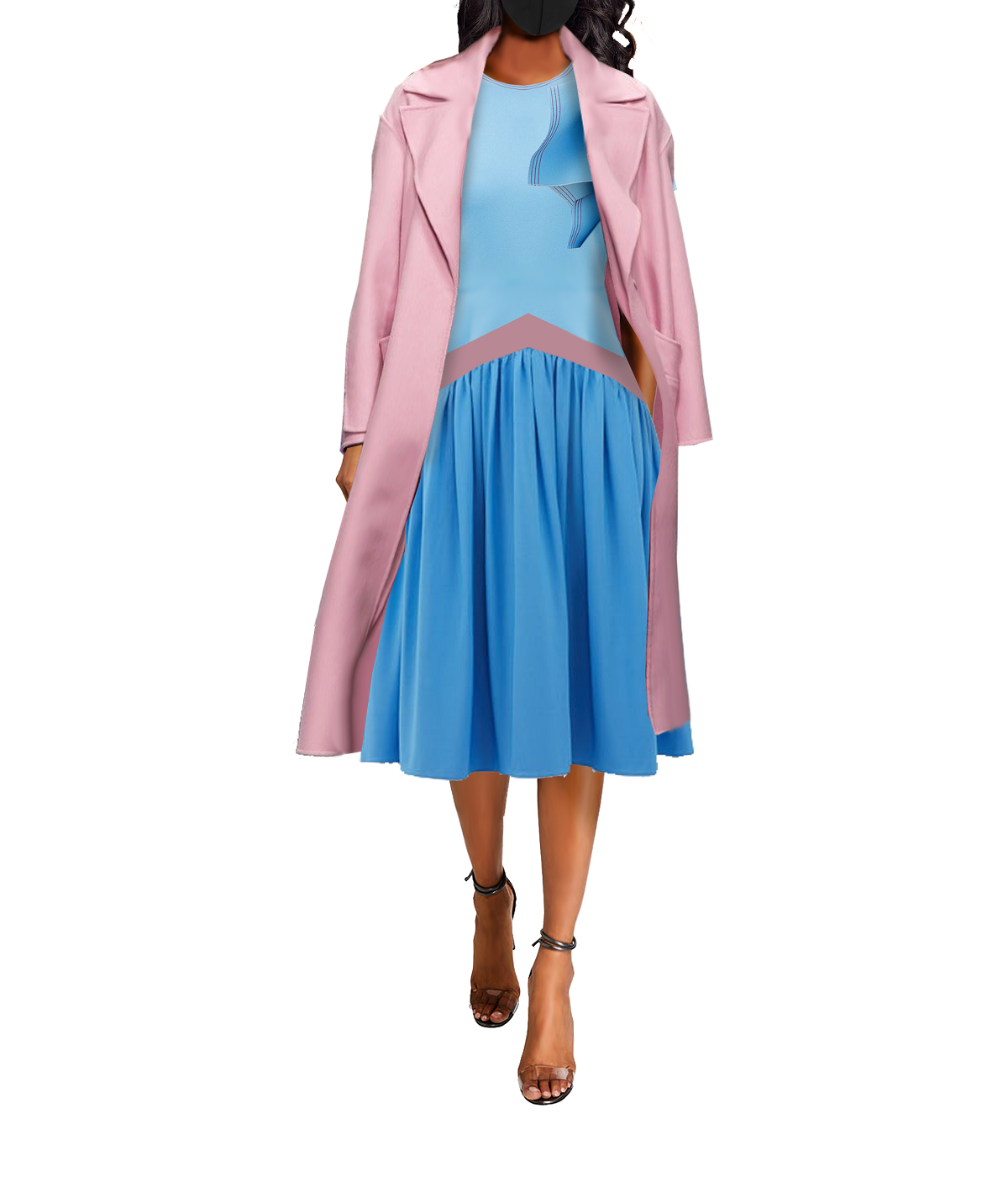 Model wearing a Maison Aria Dress