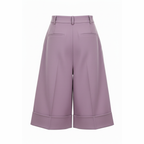 Purple wide-leg pants on a white background