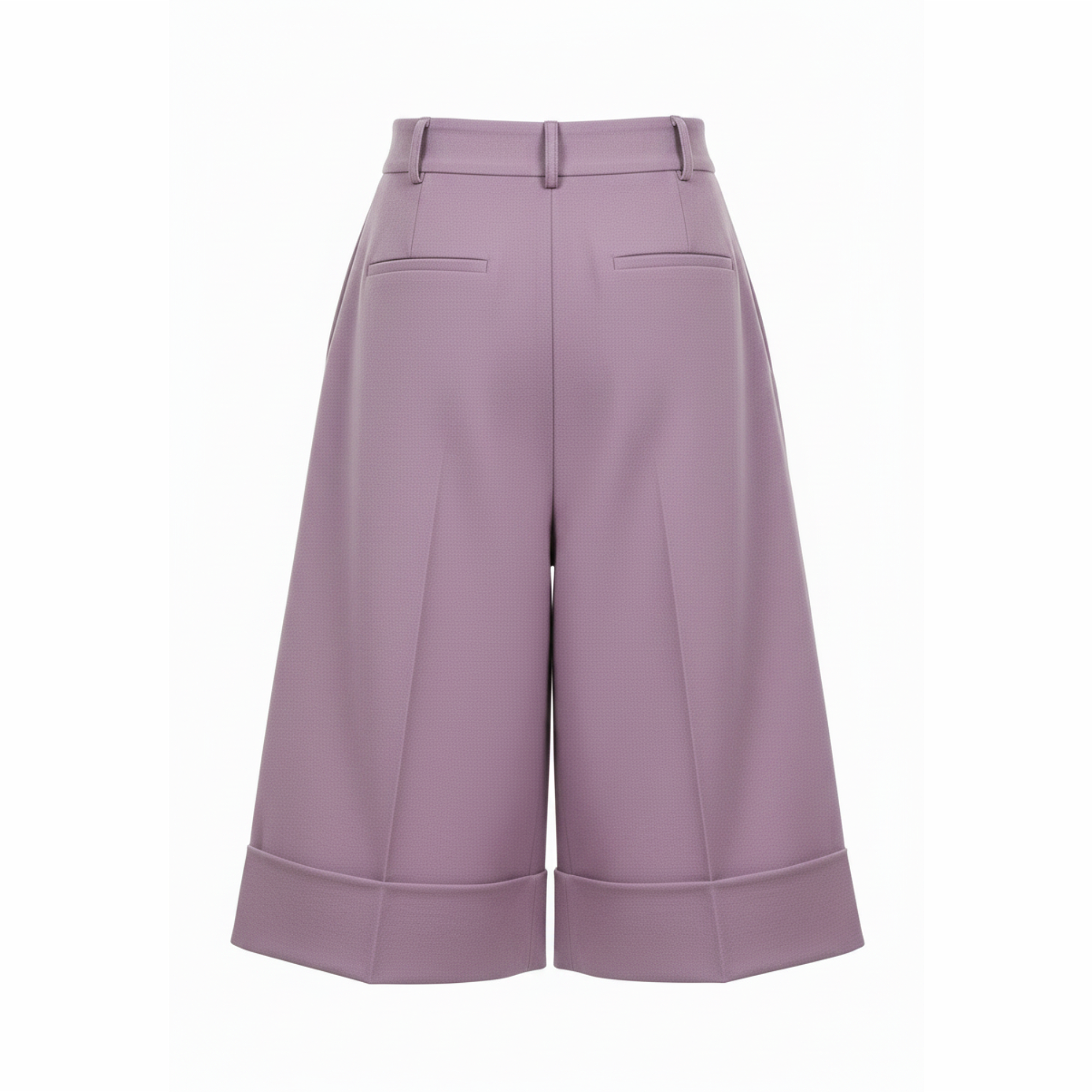 Purple wide-leg pants on a white background